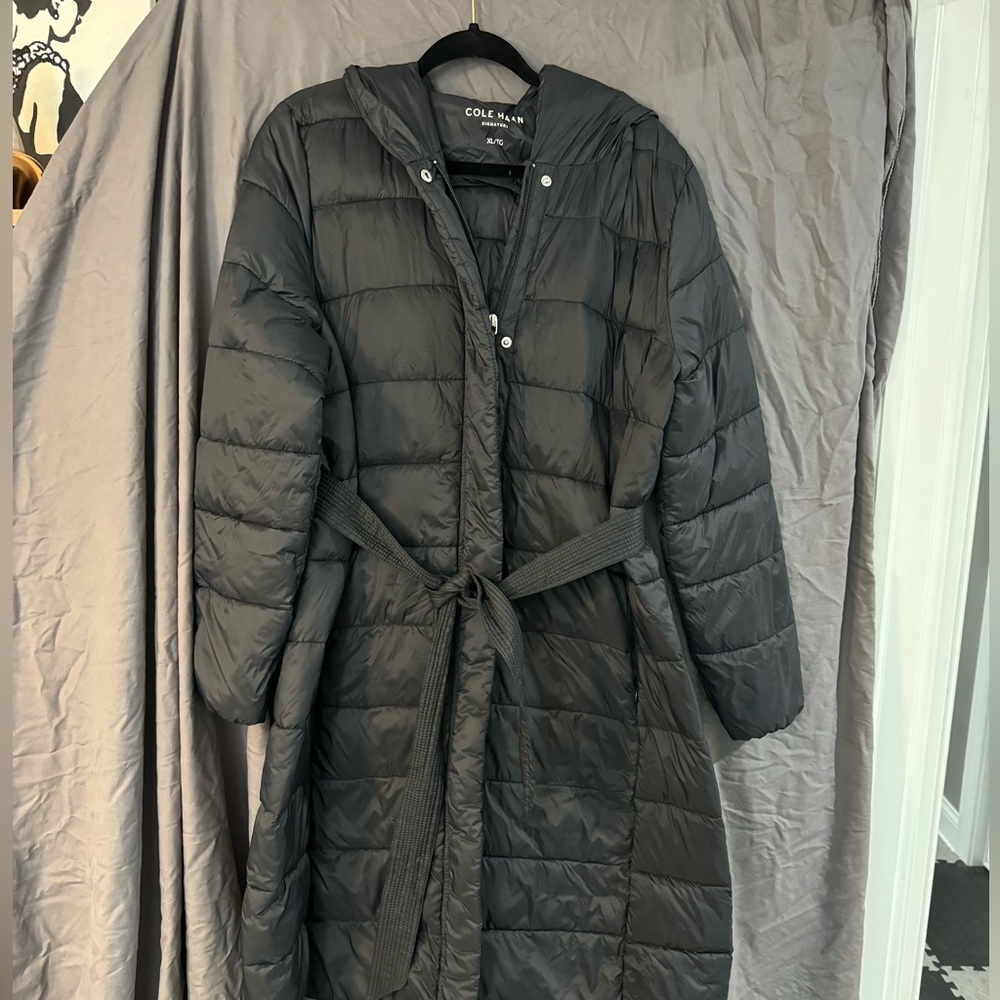 Black Cole Haan down winter puffer coat